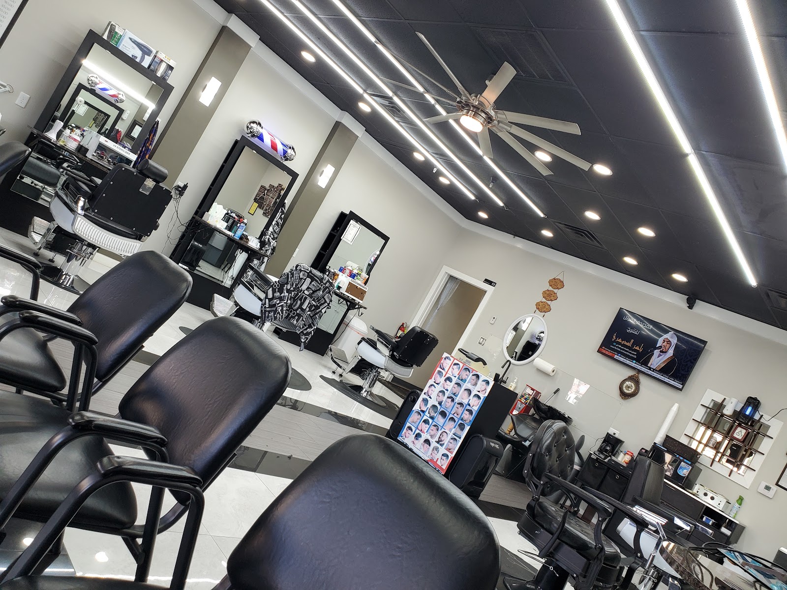 Barber at work